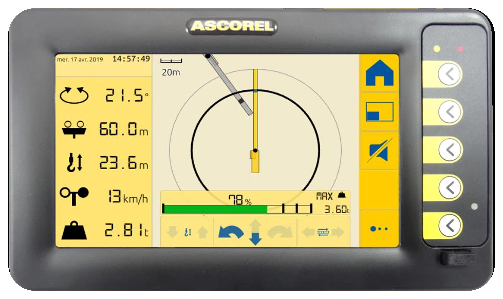 ASCOREL MC 603 anti-collision display unit