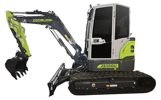 A ZOOMLION ZE55GU crawler excavator, from ZOOMLION’s North American catalogue