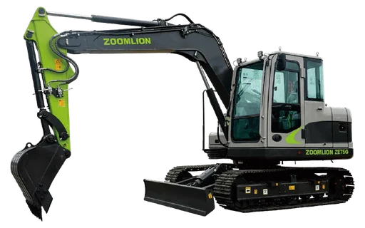 A ZOOMLION ZE75G crawler excavator, from ZOOMLION’s North American catalogue