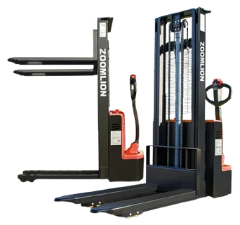 A ZOOMLION DB15E electric stacker, from ZOOMLION’s North American catalogue