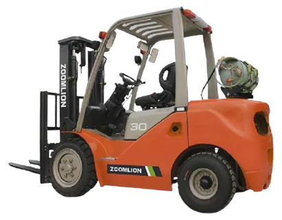 A ZOOMLION FL-L30H LPG forklift, from ZOOMLION’s North American catalogue