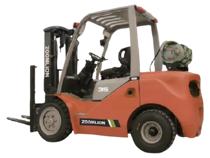 A ZOOMLION FL-L35H LPG forklift, from ZOOMLION’s North American catalogue