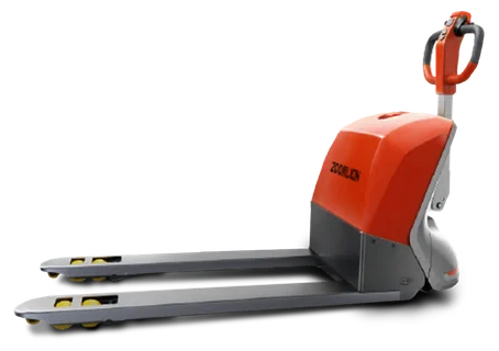 A ZOOMLION TB16H electric pallet truck, from ZOOMLION’s North American catalogue