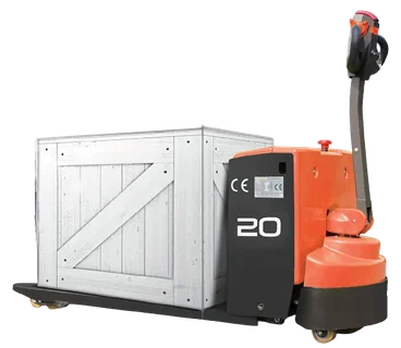 A ZOOMLION TB20E electric pallet truck, from ZOOMLION’s North American catalogue