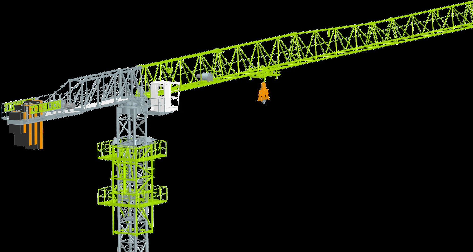 ZOOMLION flat-top tower crane